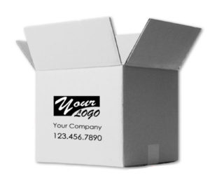 Personalized Shipping Box 16x16x16 White
